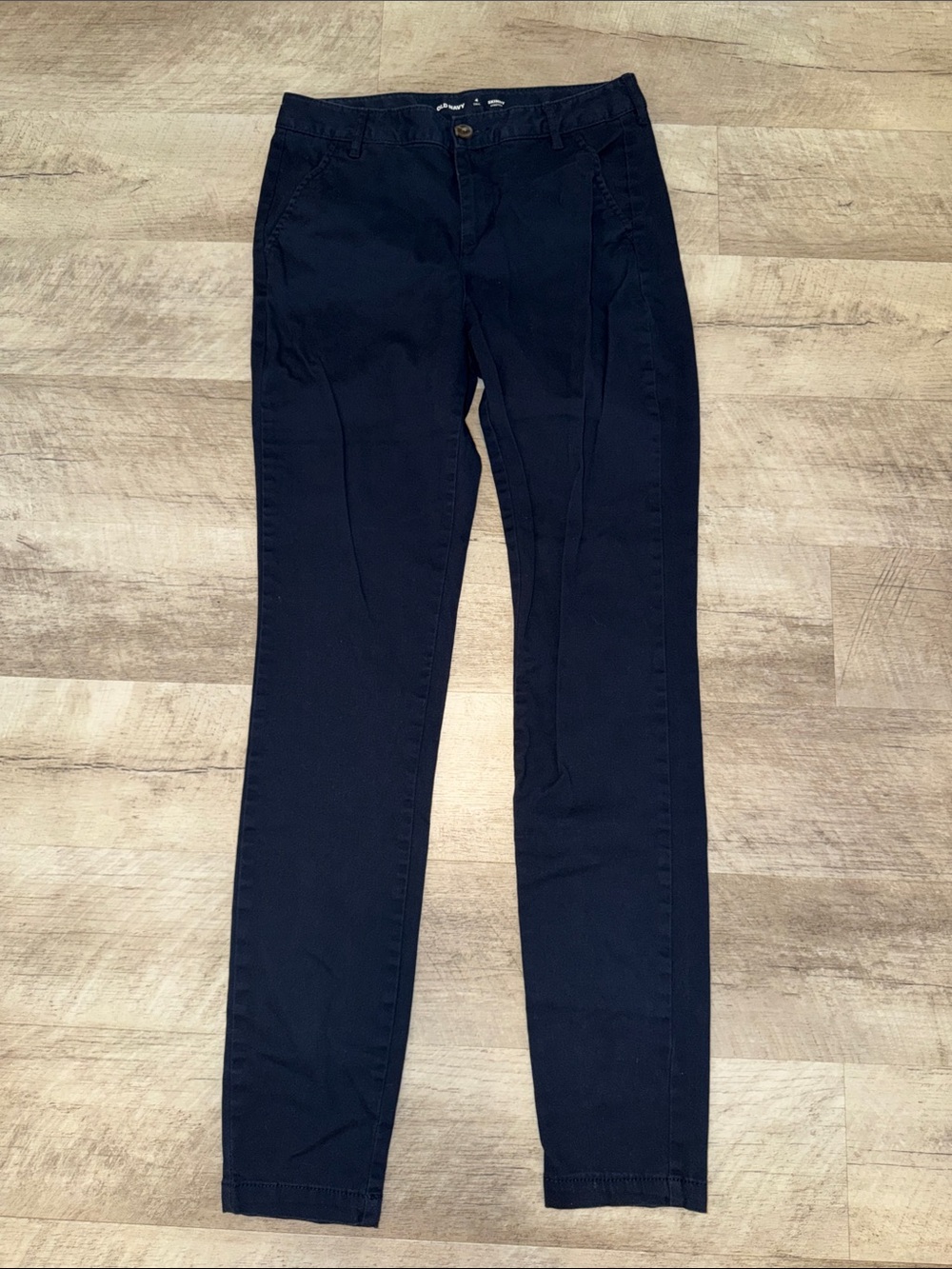 Old Navy Navy Skinny Stretch Pants, sz 4Tall